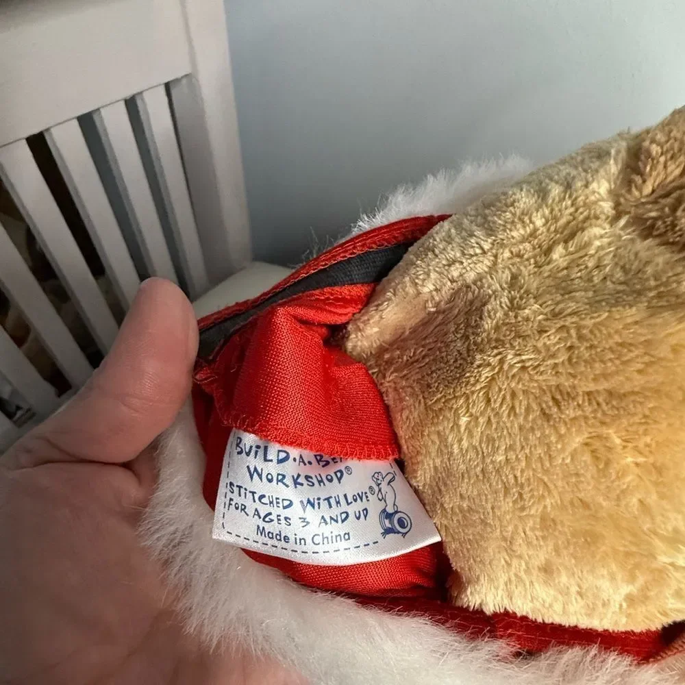 Build A Bear Dog In Santa Costume